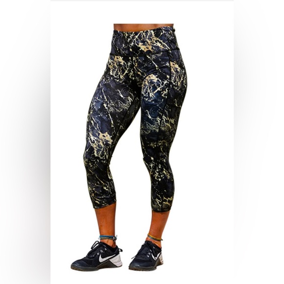 Constantly Varied Gear Pants - CVG GOLD MARBLE LEGGINGS size M